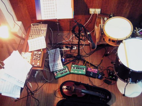 Rehearsing with new setup, 30 november 2014